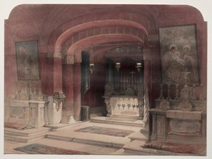 Bebådelsens helgedom, Nasaret, 1839. av David Roberts