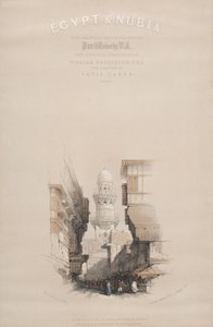 Gatubild i Kairo, Egypten av David Roberts