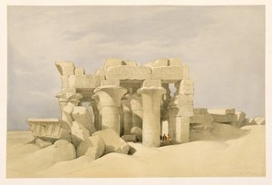 Temple of Sobek och Haroeris vid Kom Ombo, från "Egypt and Nubia", Vol.2