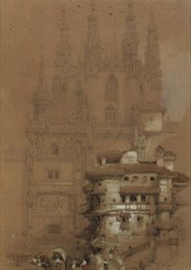 Kapitelhuset, Burgos katedral av David Roberts