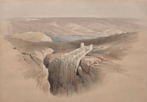 Döda havet blickar mot Moab av David Roberts