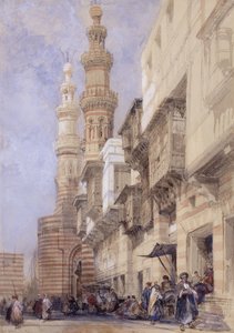 Porten till Metwaley, Kairo, 1838 av David Roberts