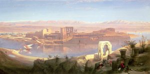 Ön Philae, Nubia av David Roberts