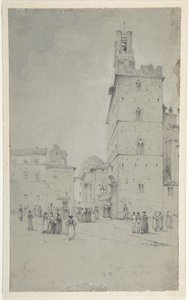 Palazzo dei Priori, Volterra av David Roberts
