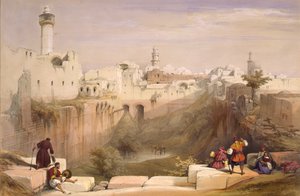 Poolen i Bethesda, Jerusalem av David Roberts
