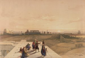 The Ruins of Karnak from the West, from Egypt and Nubia, Vol.1 av David Roberts