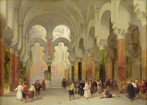 Koranens helgedom, moskén i Cordoba, 1849 av David Roberts