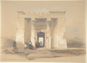 Templet i Dendur, Nubien av David Roberts
