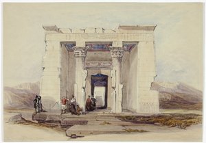 Temple of Dendur, Nubia (Dendorack, Övre Egypten) av David Roberts
