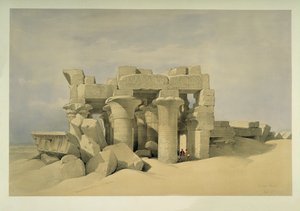 Templet vid Kom Ombo av David Roberts