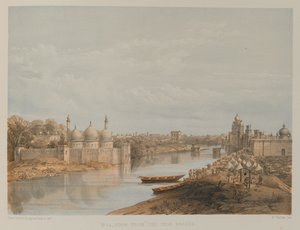 Utsikt från Iron Bridge, Lucknow