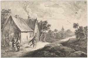 Bondeby med figurer av David Teniers (II)