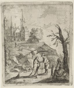 Landskap med spåkvinna av David Teniers (II)