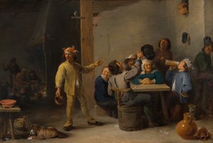 Bönder firar tolfte natten, 1635.