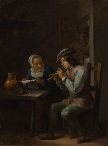 Flageolet-spelaren, 163540. av David Teniers II