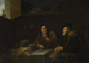 Liknelsen om den rike spannmålsbonden. Omkring 1648