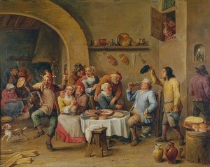 Kungen dricker (Le Roi Boit). 1650-60