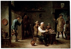 I en krog, 1640-talet av David Teniers the Younger