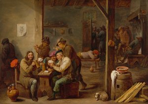 Taverna scen av David Teniers the Younger