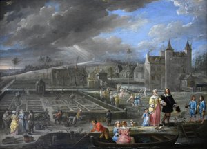 De fyra årstiderna (vår) av David Teniers the Younger