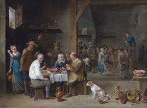 Skinkmiddagen av David Teniers the Younger