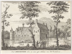 Utsikt över Gamla Heemstede Oud Heemstede 1607. efter en riktig skiss av D. Vinkeboons (titel på objekt)