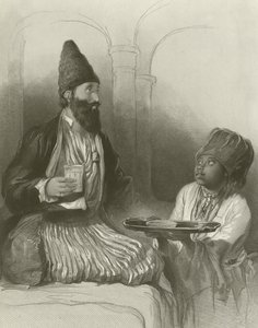 En persisk prins, hans slav som ger honom sorbet av David Wilkie