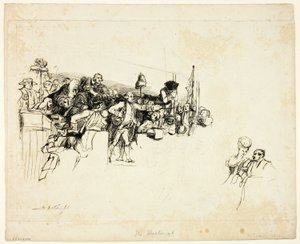 Charles James Fox på utfrågningen i Covent Garden av David Wilkie
