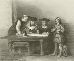 Columbus vid klostret La Rabida av David Wilkie