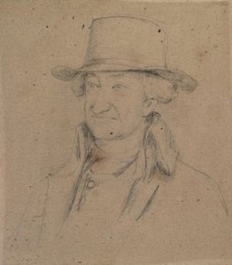 Porträtt av en herre med hatt av David Wilkie