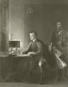 Hertigen av Wellington skriver sina försändelser av David Wilkie