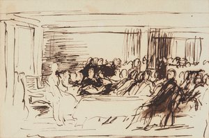 Drottning Victorias första råd av David Wilkie