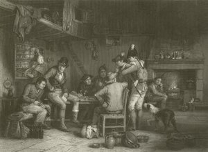 Rekryteringen i byn av David Wilkie