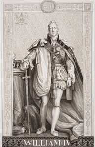 William IV (1765-1837) från "Illustrationer av engelsk och skotsk historia" volym II av David Wilkie