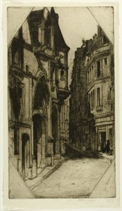 Hôtel de Sens, tallrik tre från Paris Set av David Young Cameron