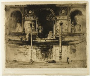 The Palace Doorway, skylt 22 från North Italian Set av David Young Cameron