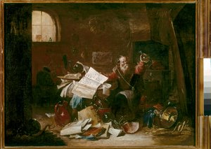 Alkemisten av David the Younger (attr. to) Teniers