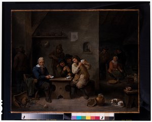 Figurer som spelar på en krog
