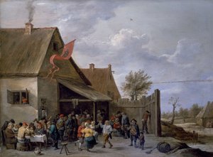 Kermis på St Georges dag av David Teniers the Younger