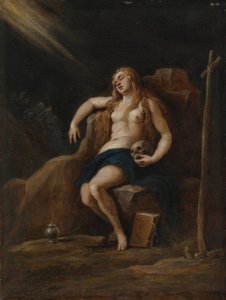 Maria Magdalena i vildmarken, efter Jacopo Palma, Den yngre av David Teniers the Younger