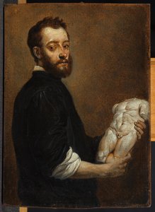 Porträtt av en skulptör, efter Giovanni Battista Moroni