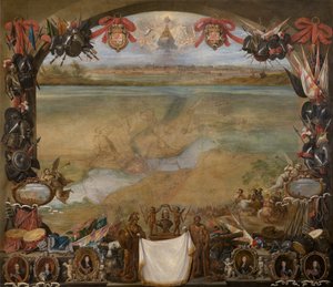 Staden Valenciennes av David the Younger Teniers