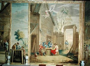 Kortspelet av David Teniers the Younger