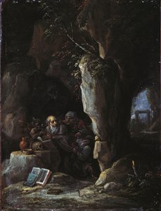 Frestelsen av St. Anthony av David Teniers the Younger