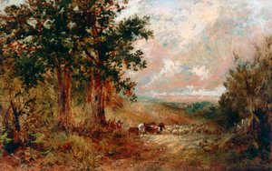 A Warwickshire Lane (olja på duk)