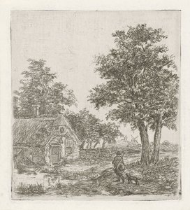 Jägare i ett landskap av David van der Kellen