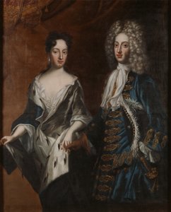 Fredrik IV (1671-1702), hertig av Holstein-Gottorp, och hans maka Hedvig Sofia (1681-1708), svensk prinsessa av David von Krafft