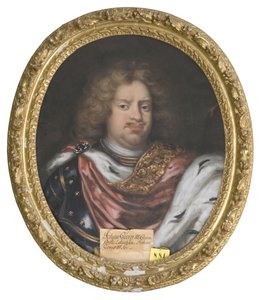 Jean Georges III de Saxe - Porträtt av John George III (1647-1691), kurfurst av Sachsen, av Krafft, David, von (1655-1724). Olja på duk. Mått: 75x62 cm. Nationalmuseum Stockholm