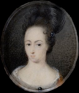 Miniatyr av Hedvig Sofia, prinsessa av Sverige, ca 1700 (gouache)