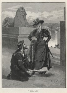 En sjömansknut (gravyr)